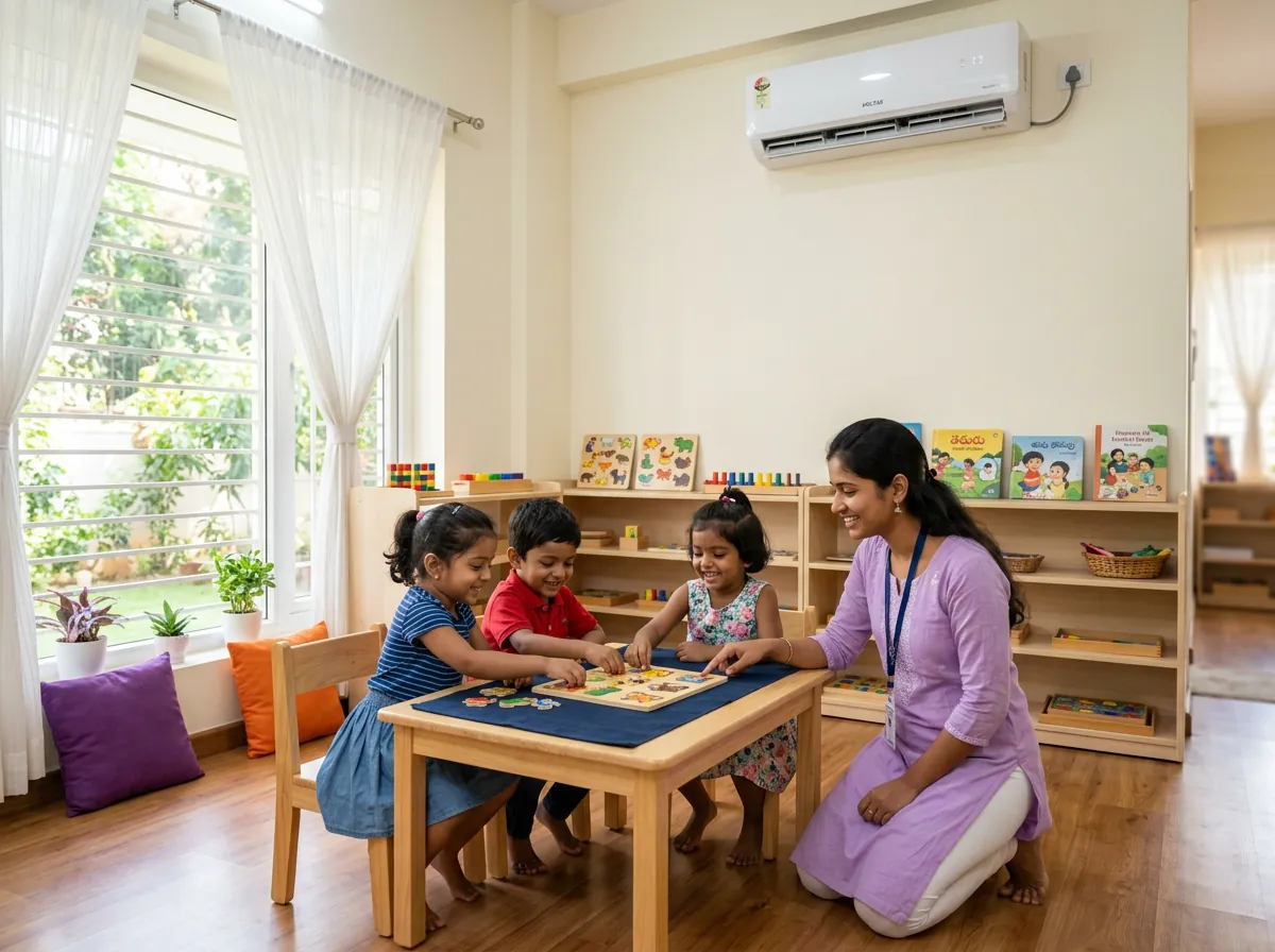 Air-conditioned classroom